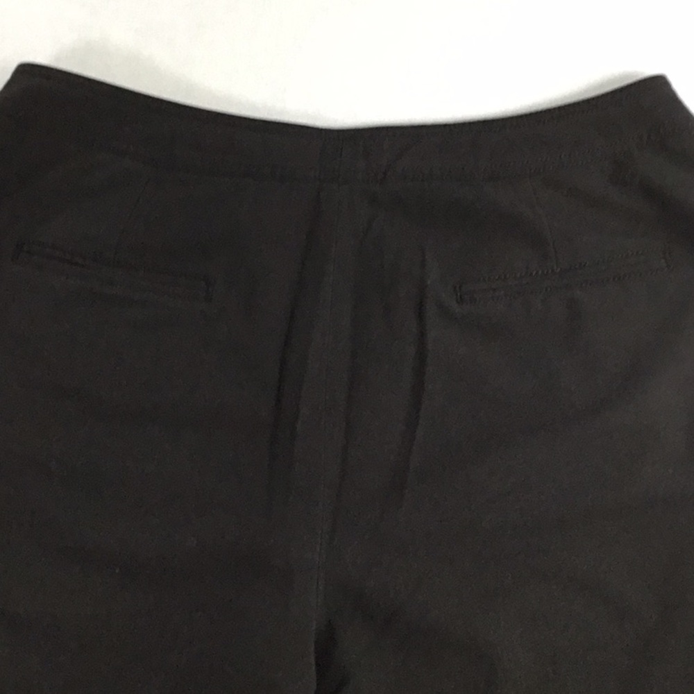 Dress Barn Nautical Black Button Wide Leg Crop Pants Professional Casual Size 14 - Picture 6 of 8